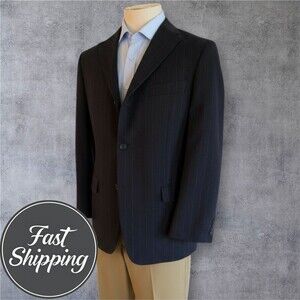 Banana Republic Men’s Blazer 42R Black Stretch Cotton Sport Coat Jacket